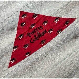 Vintage 90s Y2K Walt Disney World Disneyland Pirates of the Caribbean bandana